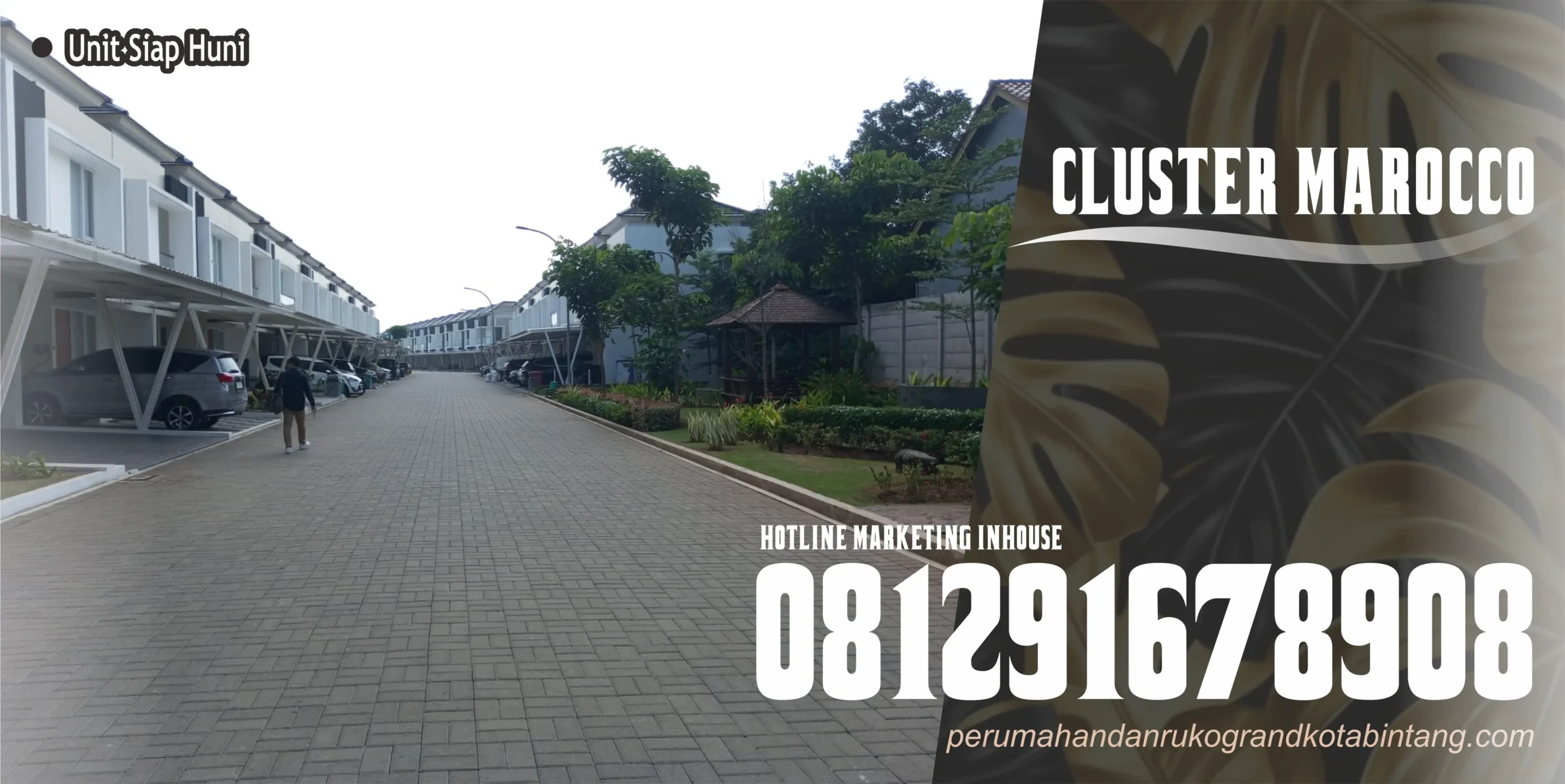 grandkotabintang unit rumah siap huni cluster marocco a2