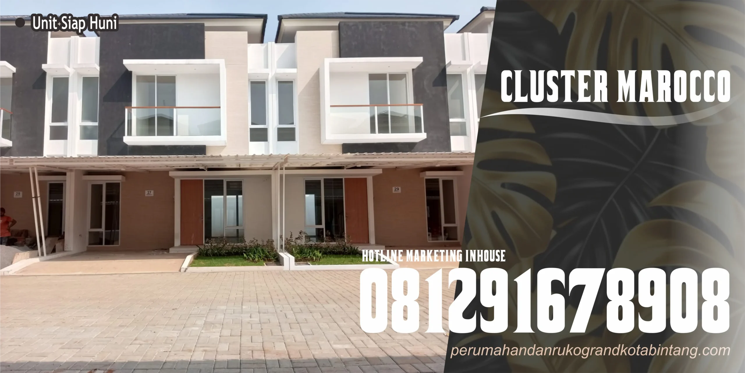 grandkotabintang unit rumah siap huni cluster marocco
