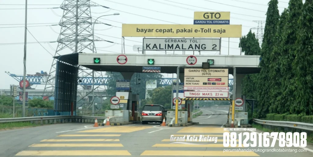akses mudah ke Jalan Tol dari Perumahan grandkotabintang